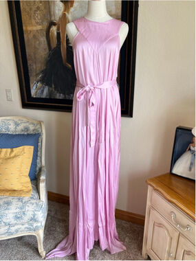 sachin and babi light blue dress ANN DEMEULEMEESTER silk bias gown – Wellington Hunters and Collectors